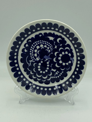 Arabia 100 year anniversary plate Esteri, blue
