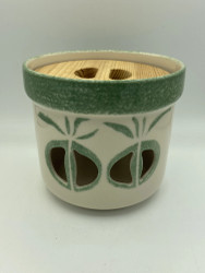 Pentik onion jar, green