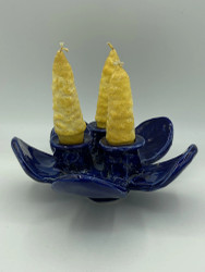 Pentik kaamoskivi candle holder and candles
