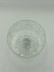 Flora dessert bowl on foot, clear