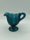Nuutajärvi creamer, peacock blue
