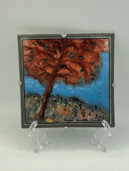 Wall plate The splendor of autumn (1999) 12x12cm