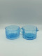 Flora creamer and sugar bowl, light blue