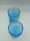 Flora creamer and sugar bowl, light blue