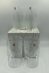 Flora dricksglas x4 36cl, klar