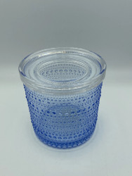 Kastehelmi burk vattenblå/ lock klar