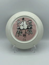 Mumintallrik 19cm 2-sidig, kärlek