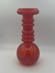 Carmen vase / candle holder, red