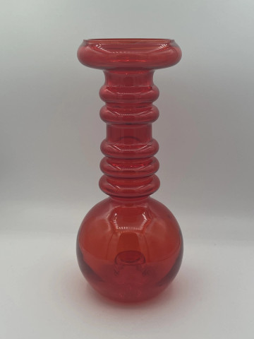 Carmen vase / candle holder, red