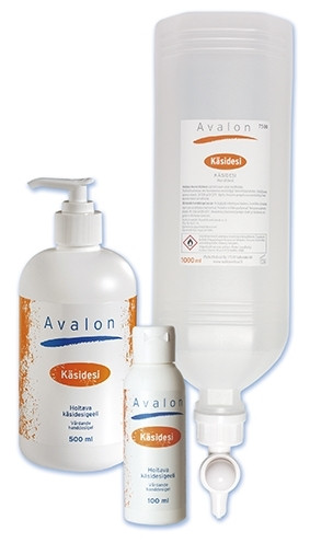 AVALON käsidesi 500ml pumppu pullo