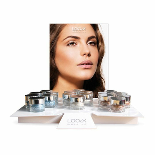 LOOkX Myyntiteline meikkivoiteille / irtoluomiväreille