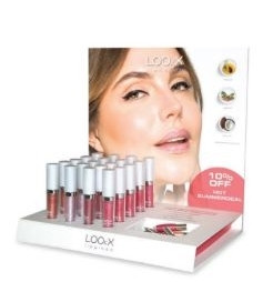 LOOkX Myyntiteline huulikiilloille