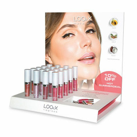 LOOkX teline huulikiilloille sis. tuotteet