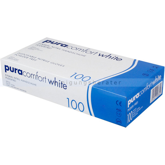 Pura comfort nitriili M-koko, valkoinen.