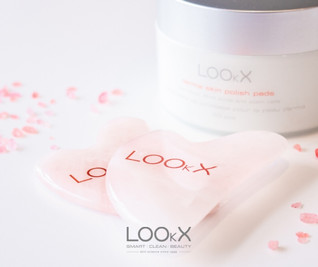 LOOkX Gua Sha ja LOOkX Derma AHA-laput.
