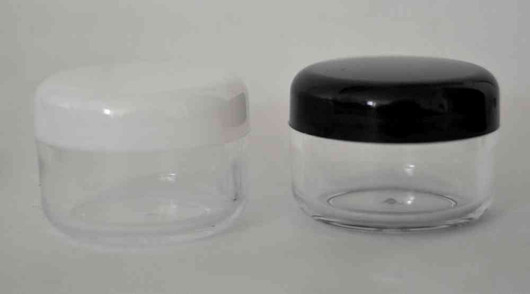NÄYTEPURKKI 5ml Kirkas, valkoinen kansi
