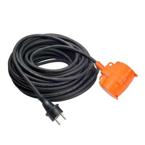 Kempten Jatkojohto 5 m, 3 x 1.5 mm², 2-osainen