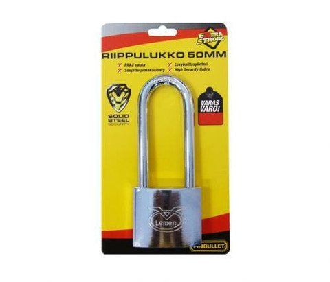 Finbullet Teräslukko 50mm pitkäsanka