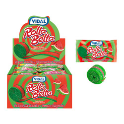 Vidal rolla belta vesimelooni remmi 24kpl/laatikko 456g
