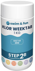 Swim&Fun viikkokloori 1 kg, tabletti 20g