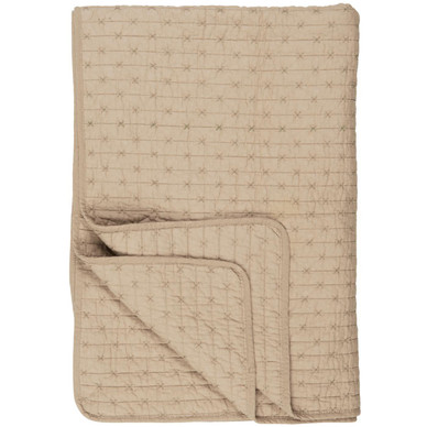 Ib Laursen torkkupeitto yksivärinen beige 