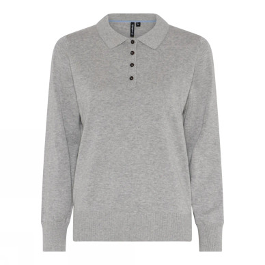 Soulmate Bolsi 4 pitkähihainen neule grey melange