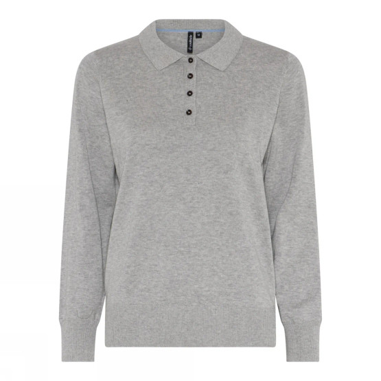 Soulmate Bolsi 4 pitkähihainen neule grey melange