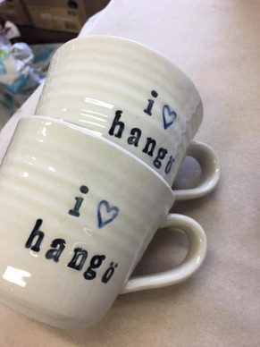 Hanko muki. 2 vaihtoehtoa I love Hanko ja I love Hangö 