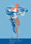 Come to Finland Hangon uimari  juliste 50x70 cm    