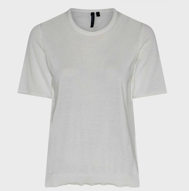 Soulmate Bolsi 2 lyhythihainen neule white