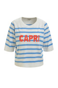 Milano lyhythihainen raitaneule Capri ocean print