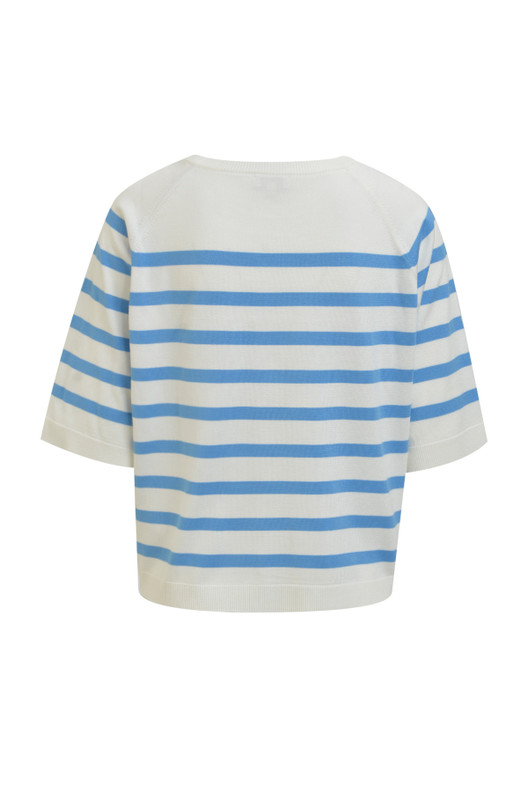 Milano lyhythihainen raitaneule Capri ocean print