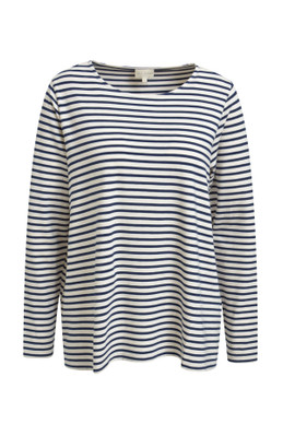 Milano pitkähihainen raidallinen trikoopusero Navy