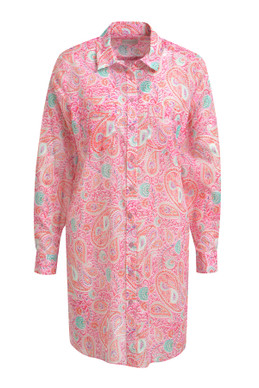 Milano puuvillatunika Paisley pink 