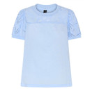 Soulmate t-paita Lotti 4 broderie anglais hihat light blue