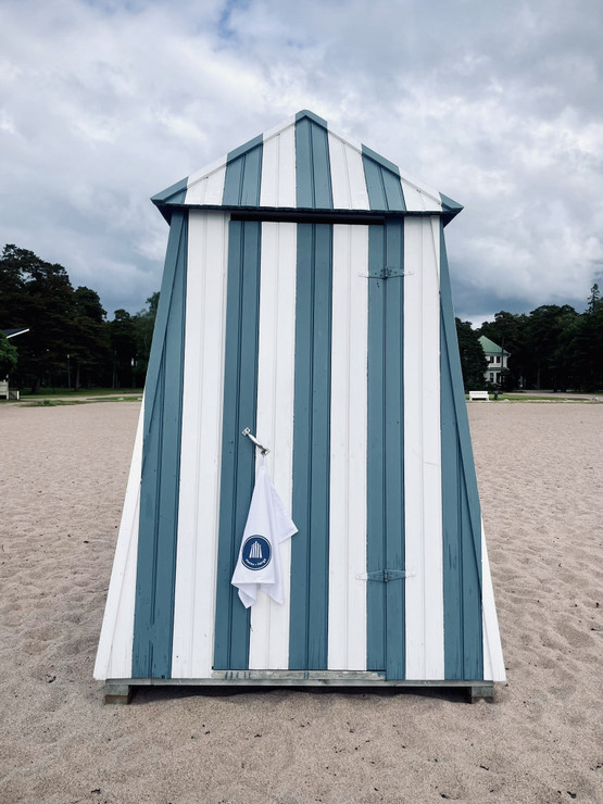 Keittiöpyyhe Hanko Hangö raitakoppi