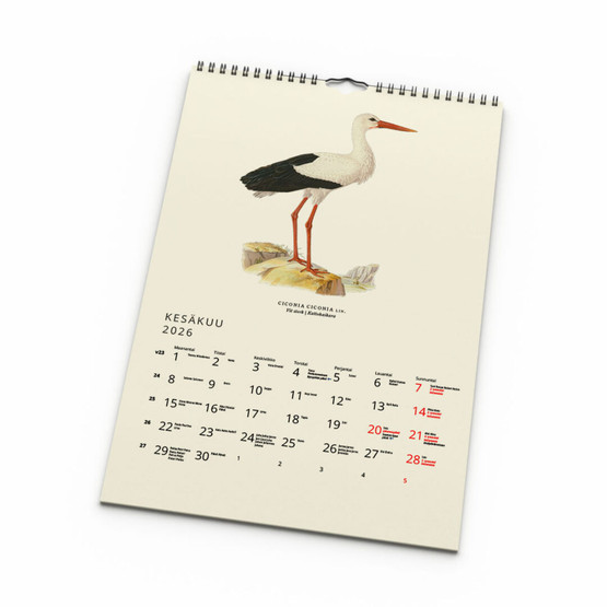 Seinäkalenteri 2026 Linnut