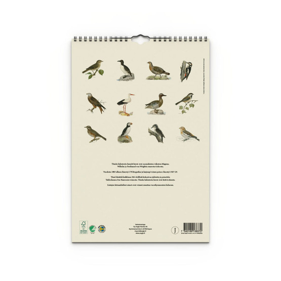 Seinäkalenteri 2026 Linnut