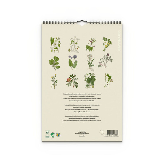 Seinäkalenteri 2026 Kasvit