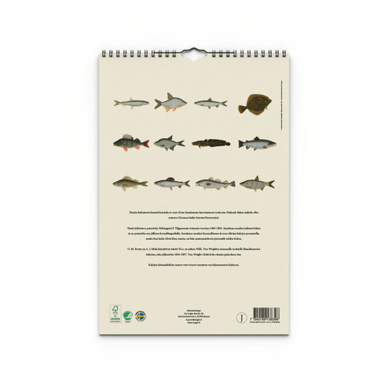 Seinäkalenteri 2026 Kalat