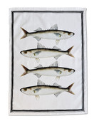 Keittiöpyyhe  kalat 50 x 70 cm 