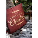 Happy & Merry Christmas tyyny 45 x 45 cm 