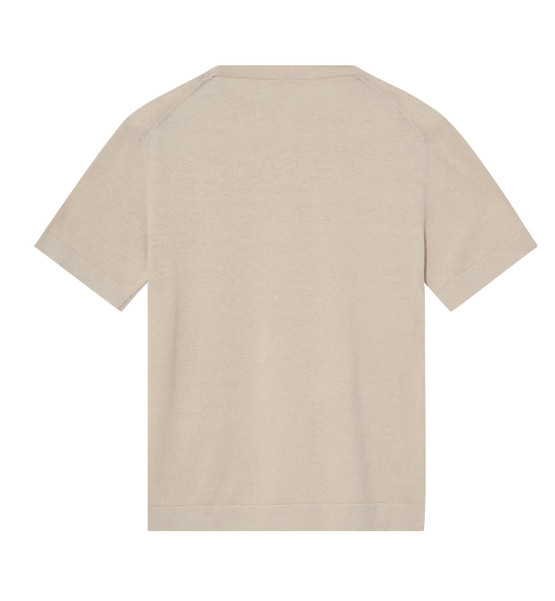 Mos Mosh Gallery Crowe Knit Tee beige ( chateu gray )