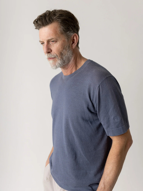 Mos Mosh Gallery Crowe Knit Tee Flint Stone 