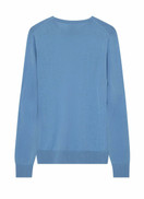 Mos Mosh Gallery Adam soft Knit  neulepusero Silver Lake Blue