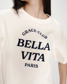 Grace&Mila Voss teksti t- paita ecru
