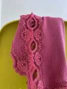 Soulmate Silky 2 pitkähihainen  toppi silkkimodaalia vadelmanpunainen