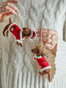 Mäyräkoira Monty huopakoristeet