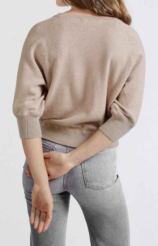 Yaya svetari  Dusty pink puolipitkät raglan hihat 