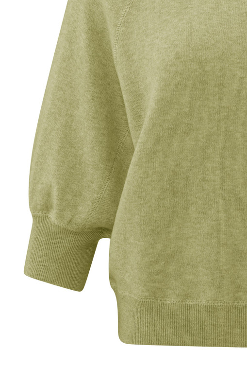 Yaya svetari  Olive melange  puolipitkät raglan hihat 